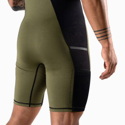 Apex Weightlifting Singlet - OD Green (IPF Approved)