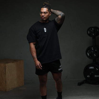 Skull Tee - Black/White