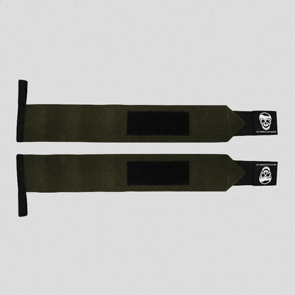 Stiff Wrist Wraps - Heavy Duty Wrist Support - OD Green