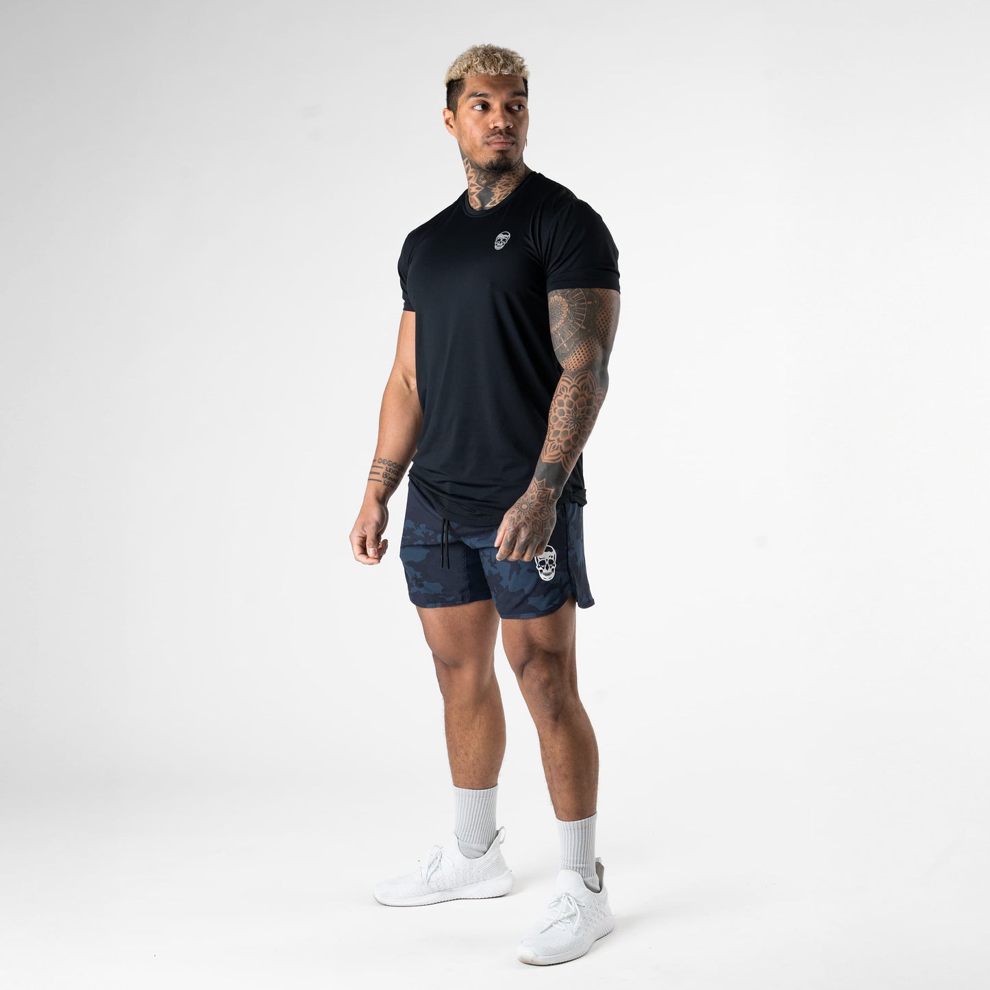 Training Shorts - Wave Camo