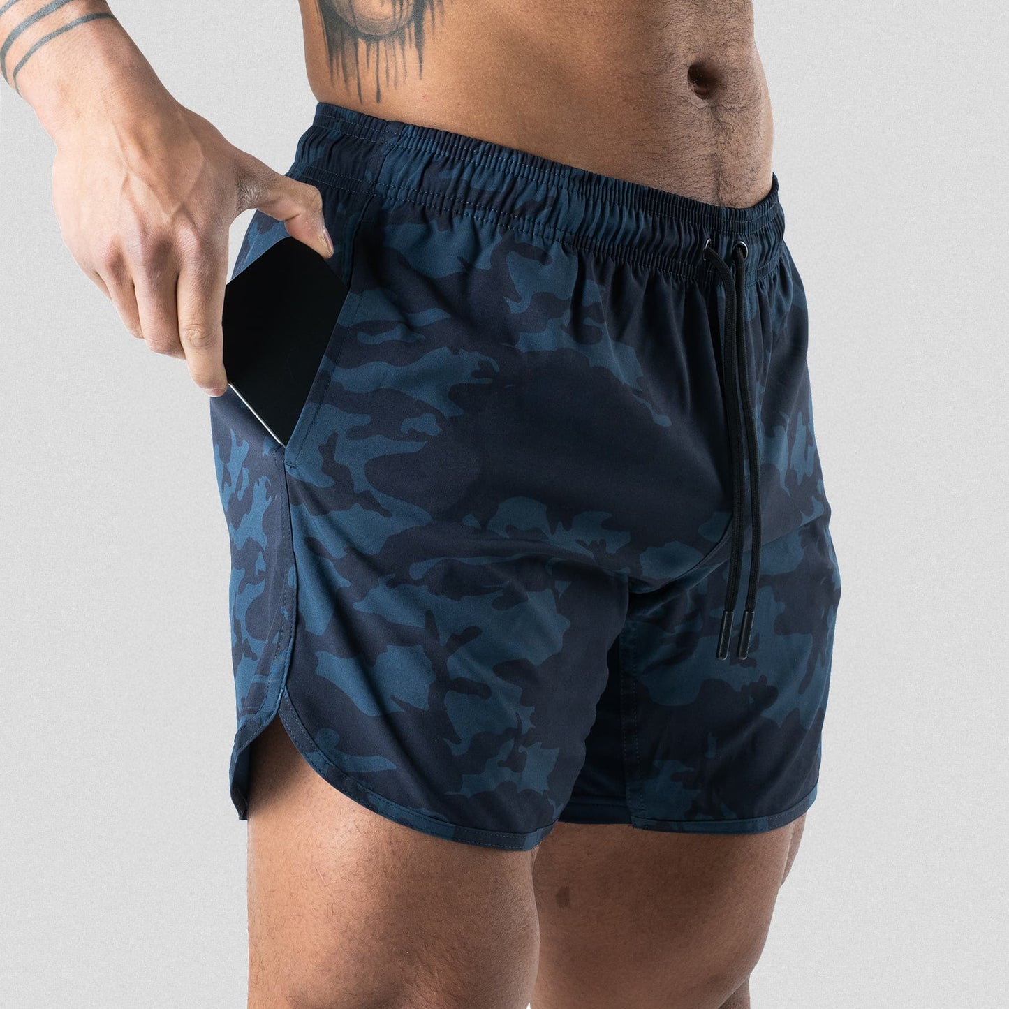 Training Shorts - Wave Camo